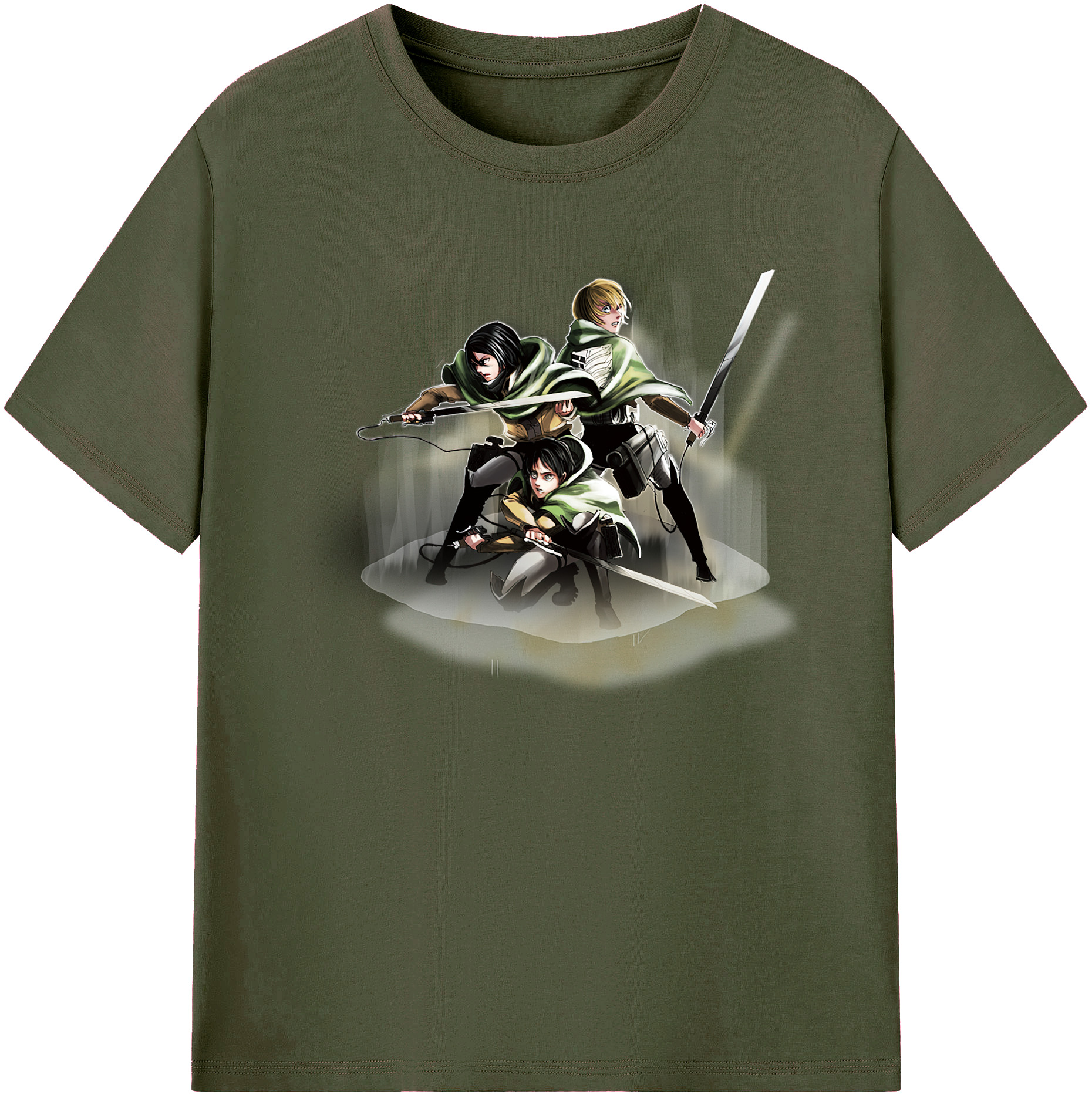 （画像用） 進撃の巨人 Attack on Titan 綿100％ メンズ半袖Tシャツ｜肌触りやわらか＆通気性
